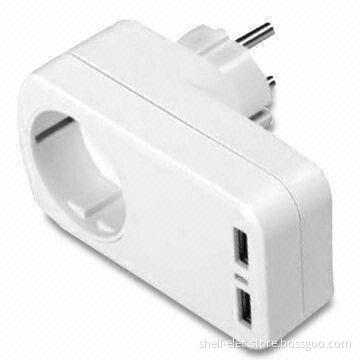 Universal Travel Charger with Double USB Ports, Suitable for Mobile Phone, Camera, GPS and PDA